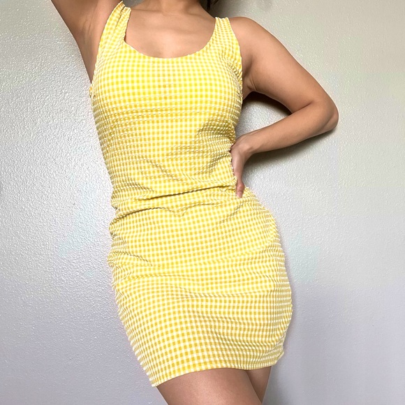 Urban Outfitters Dresses & Skirts - ❣️SOLD❣️NWT Urban Outfitters | Yellow Gingham Mini  Dress